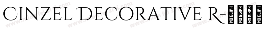 Cinzel Decorative R字体转换